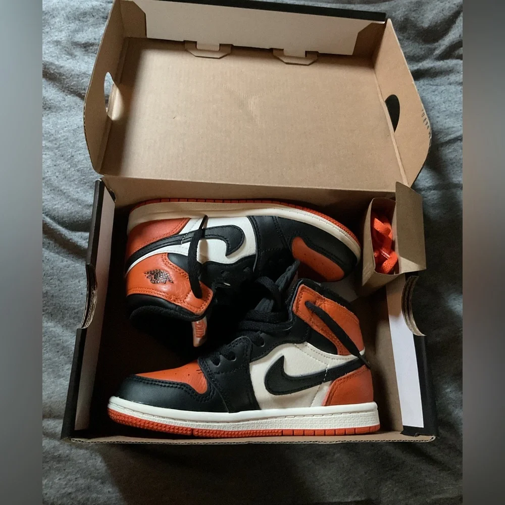 Jordan 1 Retro High OG TD in Black and Sail - Picture 1 of 6